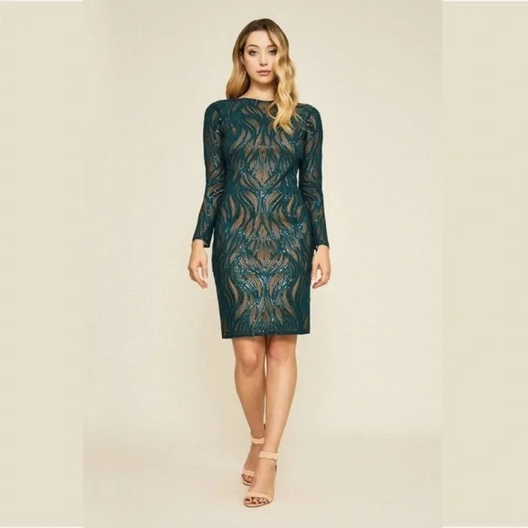 tadashi shoji mesh dress Tadashi Shoji Women's Dress Black Small Sleeveless Mesh Stripe Fit & Flare Party